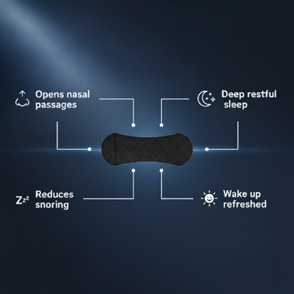Nasal Strip Infographic - Black
